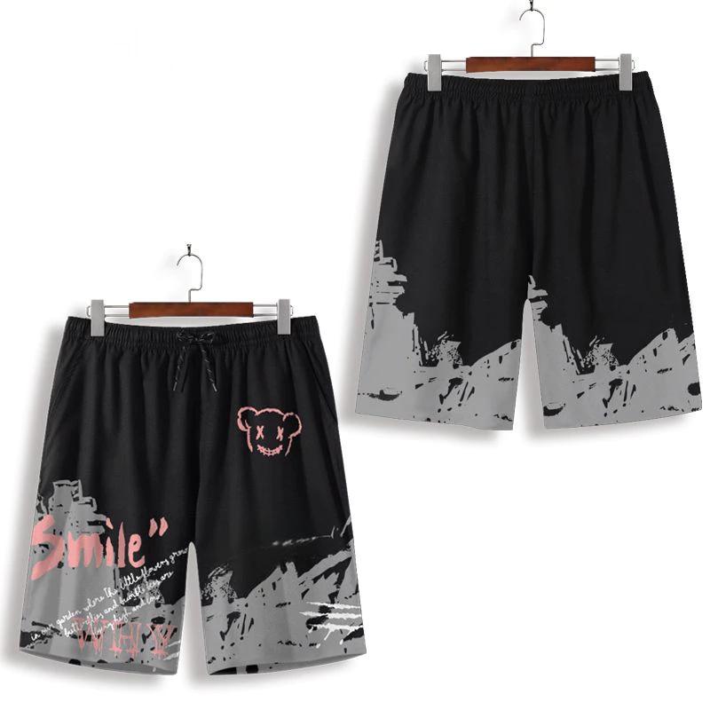 

Cartoon Graffiti Bear Boxing Muay Thai Kickboxing Training Shorts Print Martial Art Boxer Unisex Men Women Kid Fighting Fitness Sport Gym Workout S