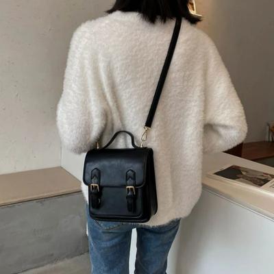 Sac Carré Petit pour Femme Uniforme JK Japonais Nouveau Cuir PU de Haute Qualité Rétro Sac Messager pour Dames