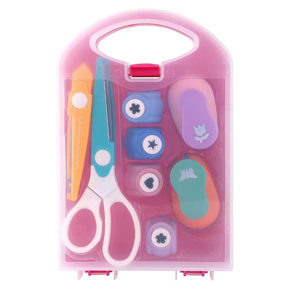 Stanzwerkzeug Lochstanzer Set Blume Prägung Sternstanzer Prägemaschine Set Kindergarten