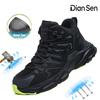 All-Season Casual Footwear Indestructible Work Safety Shoes Mens Steel Toe Sneakers Lightweight Breathable Boots for Warehouse