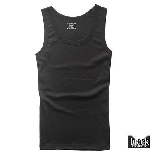 

Мужской спортивный жилет из хлопка Slim Fit L чёрный