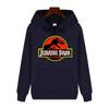 2026 Men High‑end Quality Jurassic Park Pattern Print Hoodie Autumn Winter Thick Warm Outdoor Casual Hooded Pullover Streetwear Unisex Oversized