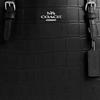 Coach 33 Silver Metal Accessories Leather Tote Shopping Bag Shoulder Handbag Large Women Tote Black CW018-SVBK