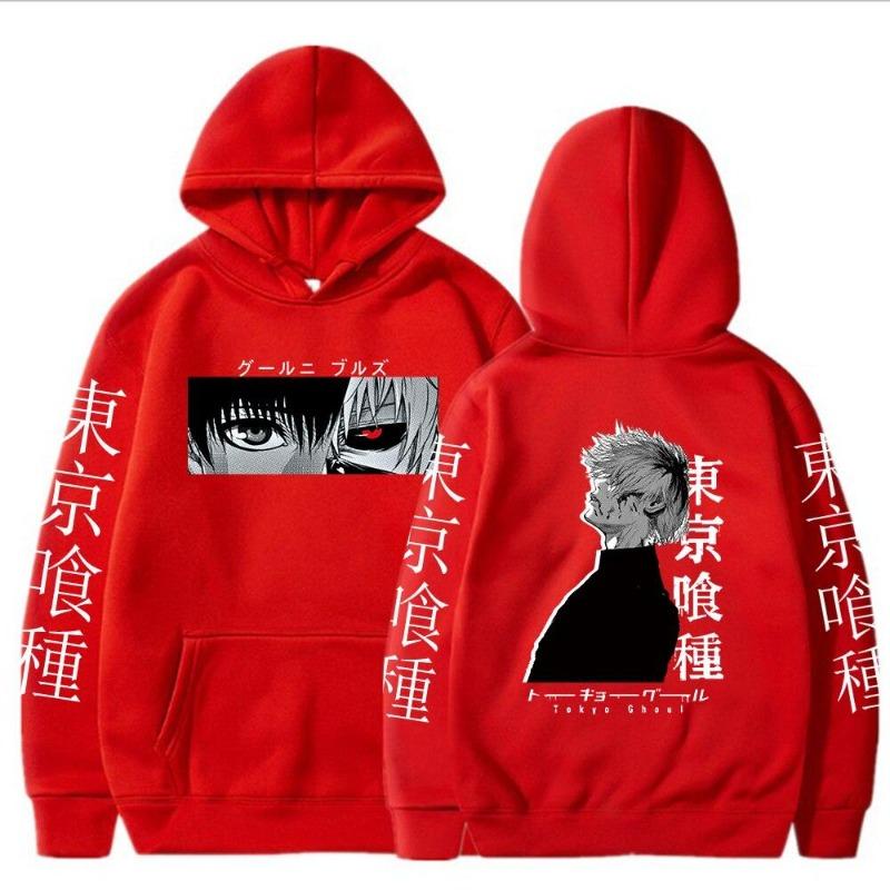2026 Anime Tokyo Ghoul Ken Kaneki Manga Hoodie Pullovers Tops Long Sleeve Ken Kaneki Cartoon Casual Fashion Cloth Pullover Sweatshirt
