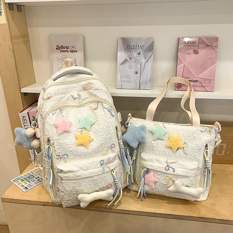 

Школьный рюкзак новый нишевый дизайн высокая ценность универсальный школьный рюкзак для девочки большая вместимость свежий бант повседневный рюкзак