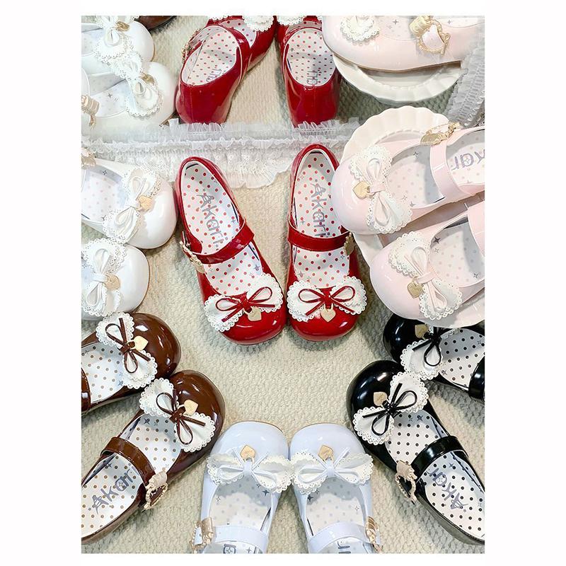 Wiosenne buty na niskim obcasie dla kobiet, modne, z okrągłym noskiem, płytkie, z kokardką, odporne na ścieranie buty Mary Jane