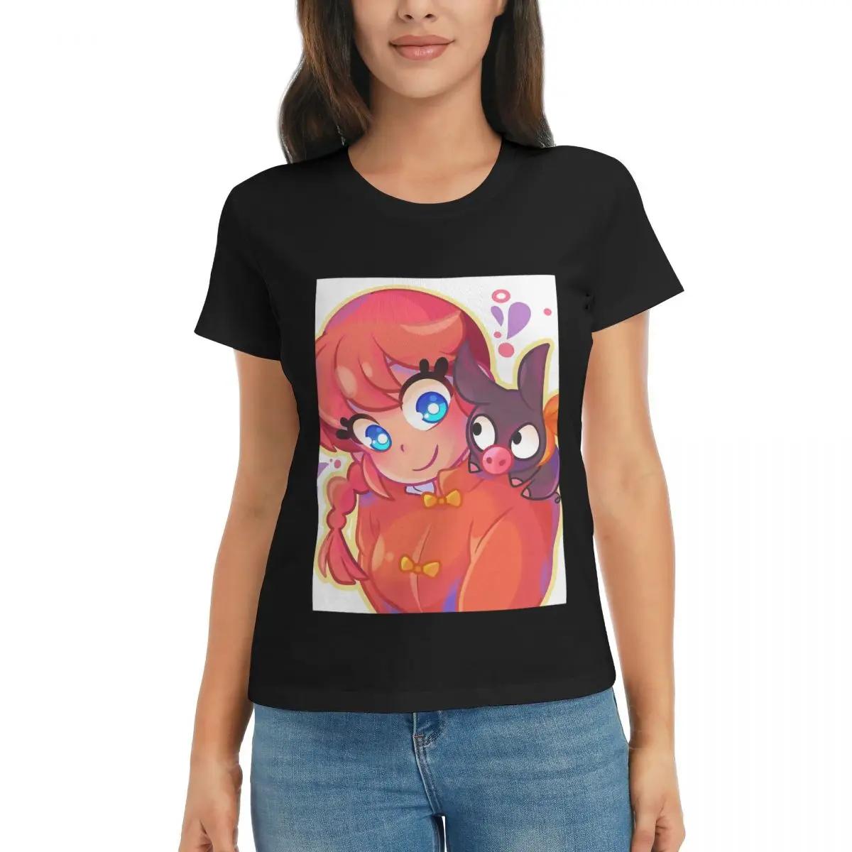 

Women TShirt Ranma 12 Saotome Pig Girls Summer Short Sleeve Tees Crew Neck Cotton T Shirts Clothes Tops Streetwear 4XL