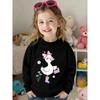 European sizes Duckling Print Kids' Crewneck Sweatshirt, Full of Adorable Charm!  Stylish and Cute