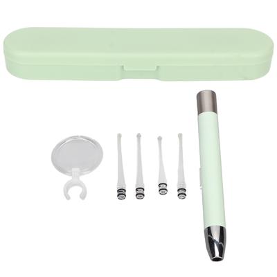 LED Ear Checking Penlight Dual Light Sources Ear Wax Removal Ear Spoon with 4 Tips Magnifying Lens