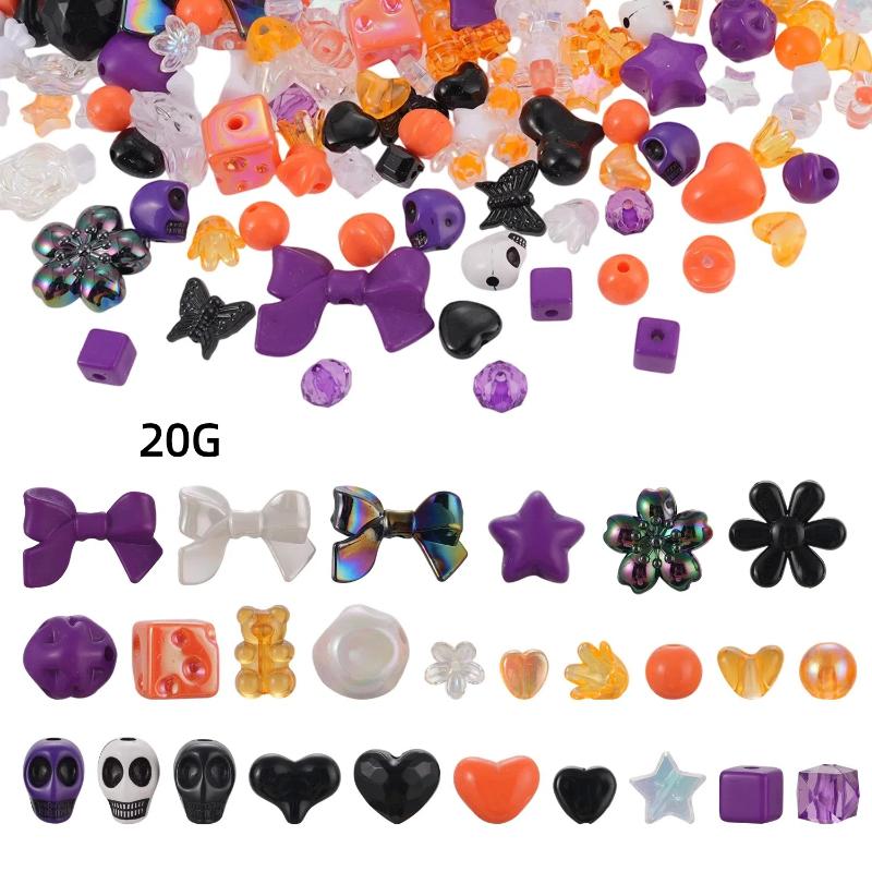 

DIY Phone Chain Kit with Holiday Beads-Halloween&Christmas Acrylic Beads for BraceletMaking,Creative Jewelry Accessory Set