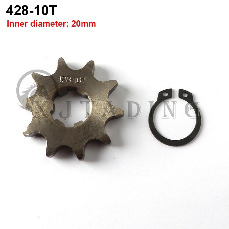 428 Chain 20mm 10 11 12 13 14 15 16 17 18 19 Teeth Front Engine Sprockets For 50 110 125 160cc Dirt Pit Bike ATV Quad Motorbike