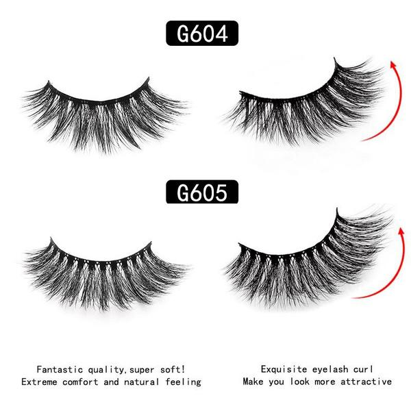 10 Pairs/set Mink False Eyelashes Set Natural False Eyelashes Fake Lashes Long Makeup Reusable Extension Eyelashes for Beauty