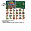 Creative Advent Calendar for Kids Dinosaur Calendar, 24Pcs Acrylic Ornament Set with Cute Educational Animal Figures Dino Figures, Christmas Countdown