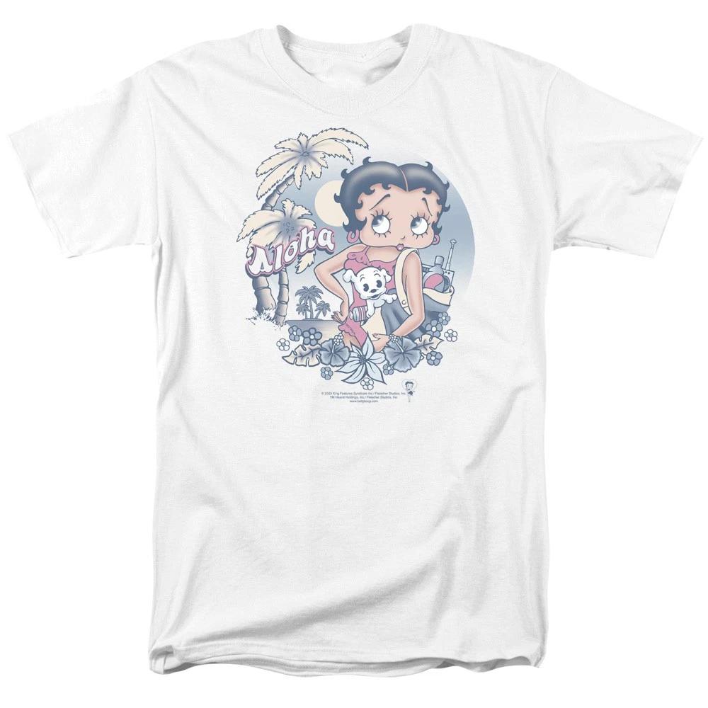 Betty Boop - Aloha - Unisex Short Sleeve Children's T-shirt - White