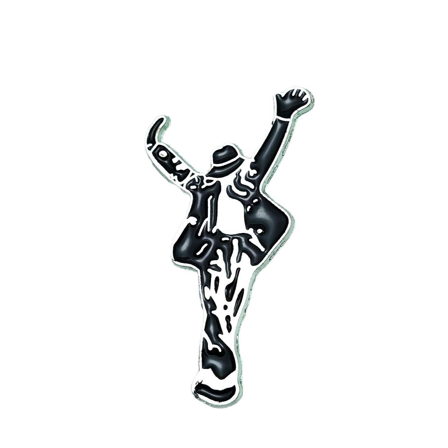 Creative Alloy Dancer Brooch: Drip Oil Fashion Pin for Bags & Clothes.