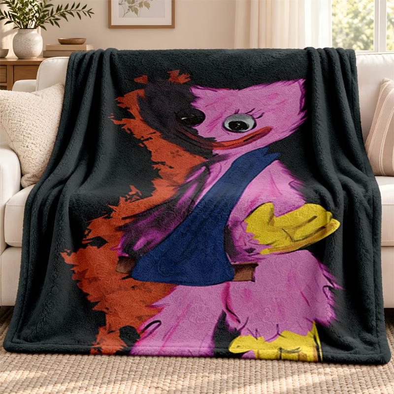 Poppy Playtime blanket Flannel Blanket Soft Cozy Plush Throw for Sofa Bed Lightweight Home Decoration Outdoor camping