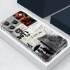 Travel Route Pattern Phone Case For iPhone 17e 17 16 15 14 Pro Max 14 13 Pro 16 Shockproof Clear TPU Soft Card Slot Pocket Cover