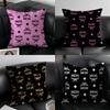 Classic Ingenious Design Prints MCM-M Pillow Case Anti-dustmite Pillowcase Invisible Zipper Silky Short Plush Sofa Cushion Cover
