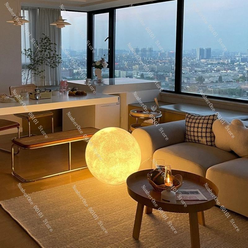 Atmosphere moon floor lamp designer art lamp for living room balcony bedroom bedside romantic warm ambient lighting decoration
