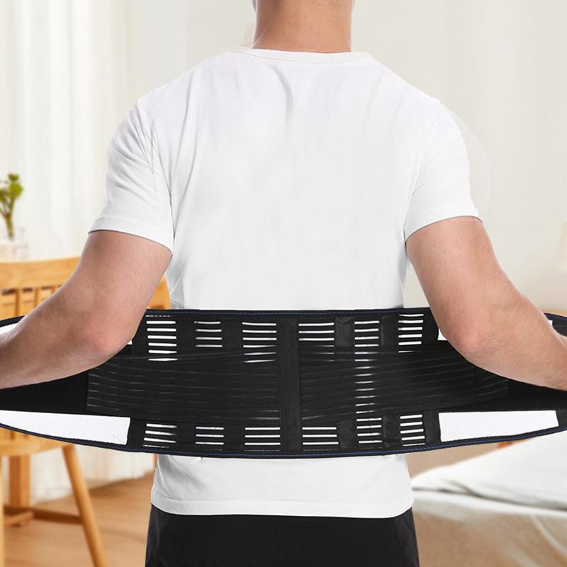 1Pcs Back Braces For Lower Back Pain Relief With 4 Stays, Breathable Back Support Belt For Work , Anti-Skid Lumbar Support Belt