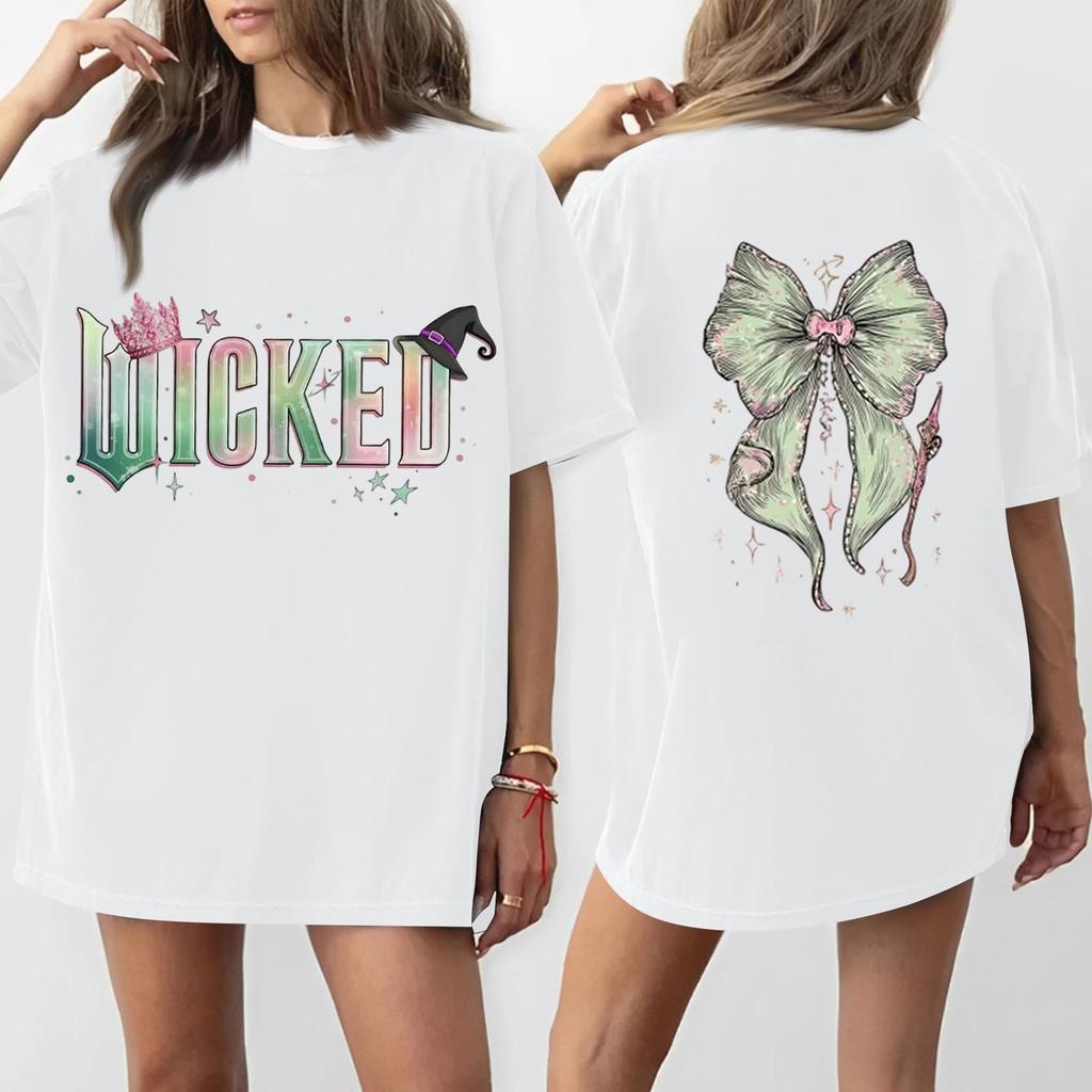 Women's Casual Fashion Round Neck Printed Short Sleeve T-Shirt Top