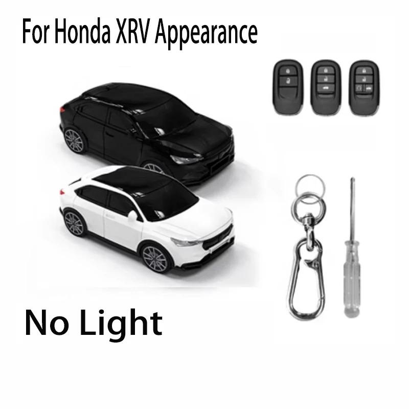 

For Honda Xrv Car Model Key Case For Honda Civic Accord Hr-V Pilot Cr-V Remote Car Key Cover Fob Holder Keychain Black