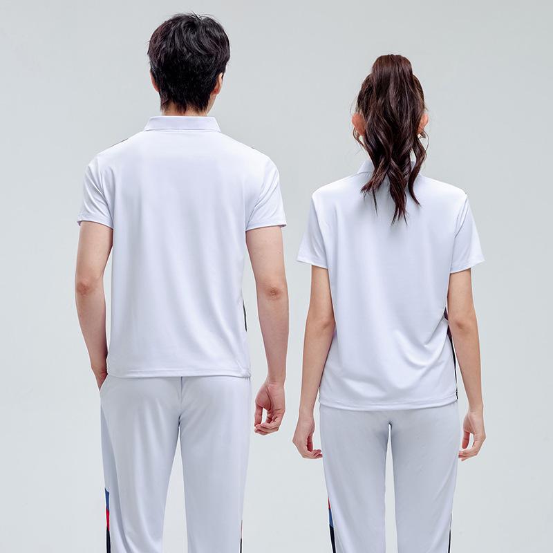 Unisex Summer Badminton Tops: Quick-Dry, Sweat-Wicking, Short-Sleeve Sportswear for Couples & Coaches