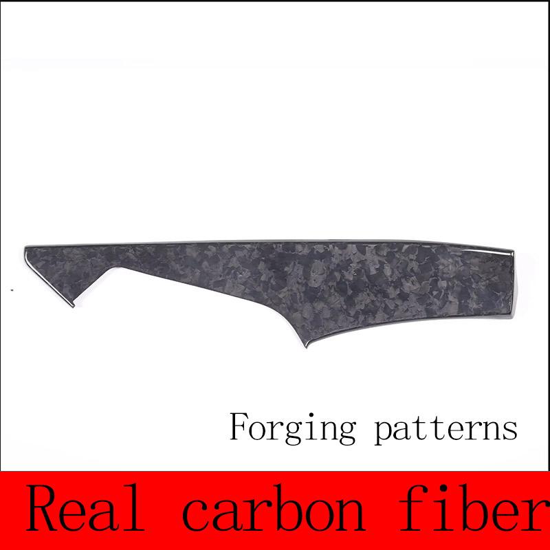 ABS Carbon Fiber Car Main Driver's Inner Door Panel Cover Sticker Trim Sticker For Chevrolet Corvette C7 2014-19 Car Accessories
