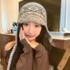 Retro Woven Woolen Hat Autumn and Winter Warm Ear Protection Lei Feng Hat Showing Face Small Baotou Hat for Women