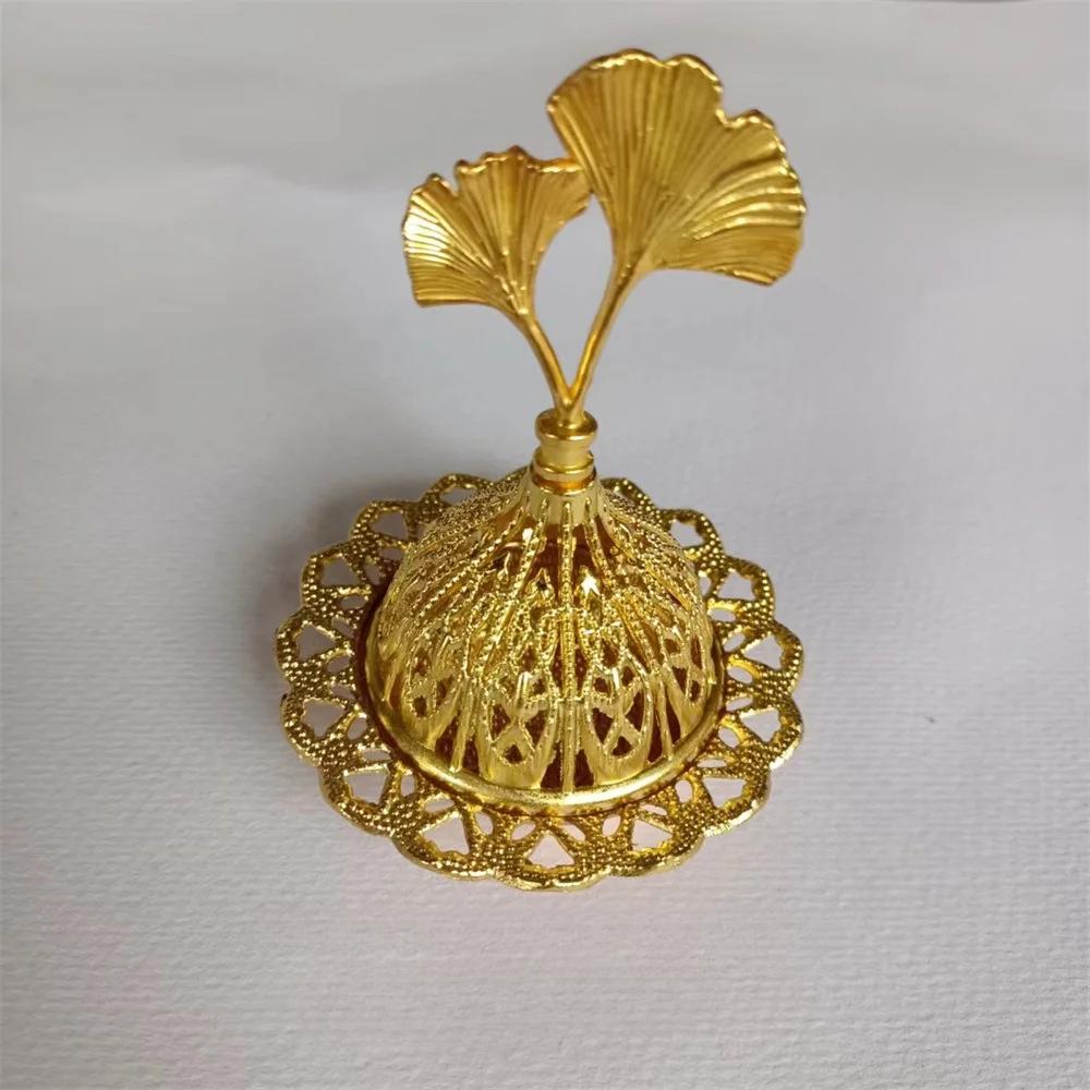 

Gold Incense Burner: Vintage Openwork Metal Conical Incense Burner, Muslim Home Decor, Ramadan Gift, Tabletop Decor