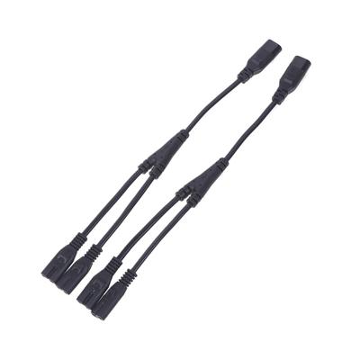 Cavo di Alimentazione a Y da IEC 320 C8 2 Pin Maschio a 2 x C7 Femmina Circa 28 cm Cavi di Estensione IEC 320 C7 a C8 Cavo C8 Maschio a C7 Femmina
