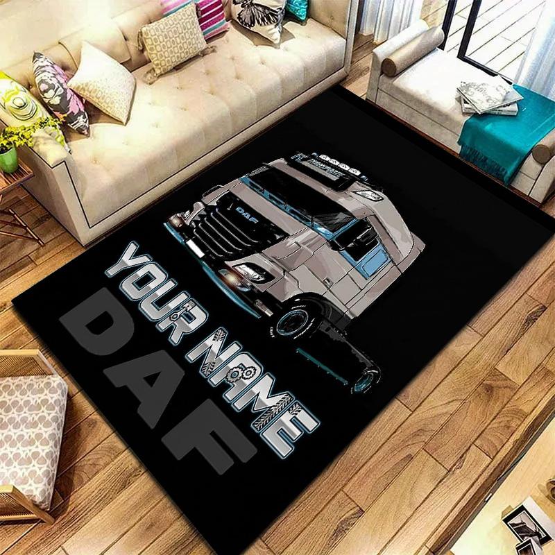 Daf Team Benutzerdefinierter Name Teppich Teppich für Wohnzimmer Schlafzimmer Haus Sofa Dekoration Kinder Spielen Rutschfeste Bodenmatte
