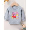 European sizes Adorable Cherry Print Sweatshirt for Kids, Designed for Infants Aged 0-3 Years, Perfect for Outdoor Wear