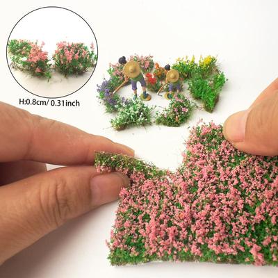Künstliche Miniatur-Blütenrispen Reißbare Grasbüschel Modell für Diorama Gartenbahn Landschaft Puppenhaus Bastelmodellbau