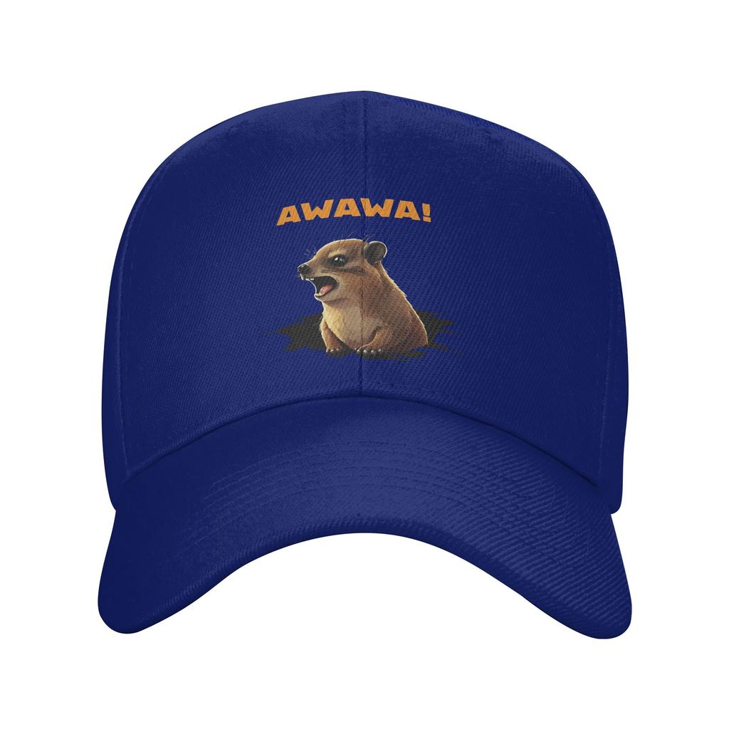 Rock Hyrax Lover Awawa Funny Groundhog Dassi Baseball Cap  UnisexTeens Custom Hats Summer Fitted Sport Sun Visor Snapback Cap