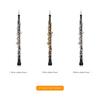 Btuty Professional C Key Semi-Automatic Oboe with Pure Gold-Plated Keys, Oboe Reed Gloves, Leather Case, Carrying Bag, Cleaning Cloth, and Mini Screwd