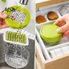 Schiaccia Aglio Manuale, Tritatutto con Lame Affilate in Acciaio Inossidabile, con Contenitore Trasparente per Zenzero, Gadget da Cucina per Senza Sforzo