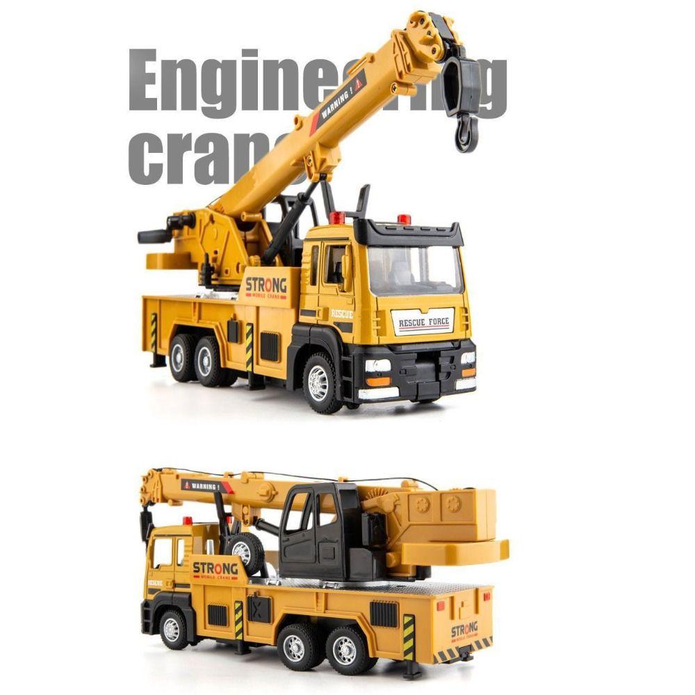 Large Size Engineering Vehicle Model Sounds Lights Diecast Set Construction Trucks Boys Gift
