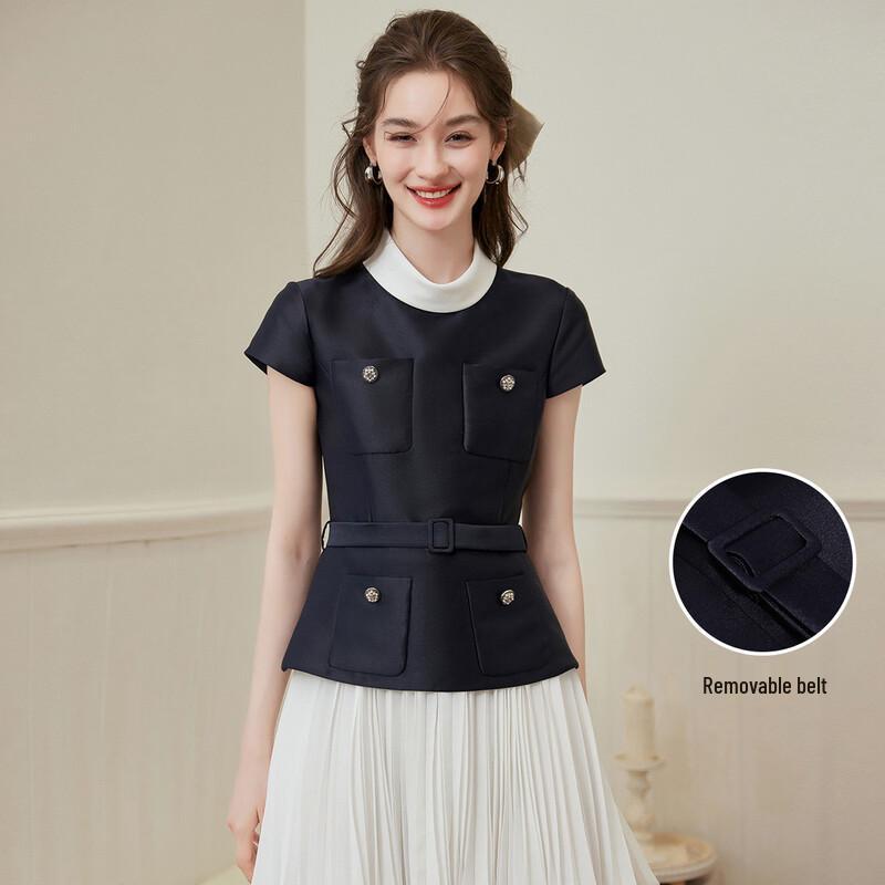 Bailuyu Slim-fit Pleated Midi Dress L