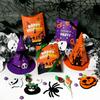 Party Treat Boxes 10 Pcs Halloween Cardboard Candy for Kids, Cute Trick or Theme Decor Containers Snacks Cookie Small Gifts, Favors Dark Style