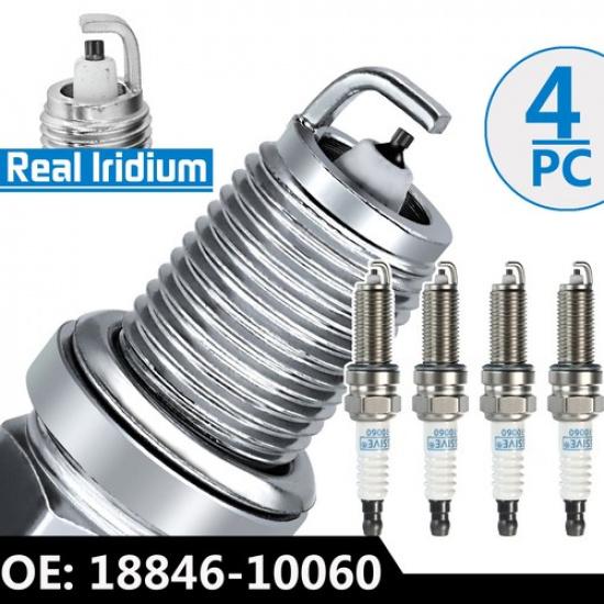 

4pcs Iridium Spark Plugs 18846-10060 SILZKR6B10E For Hyundai ACCENT KIA RIO SOUL