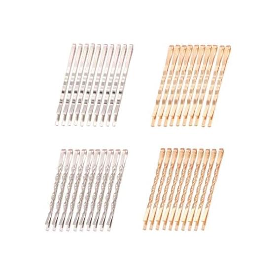 YFFSFDC Hair Pins for Women, 5.5cm Silver Hair Clips for Hair Styling, 40 Pcs Set, High-Quality Material, Practical and Cute Hair Accessories for