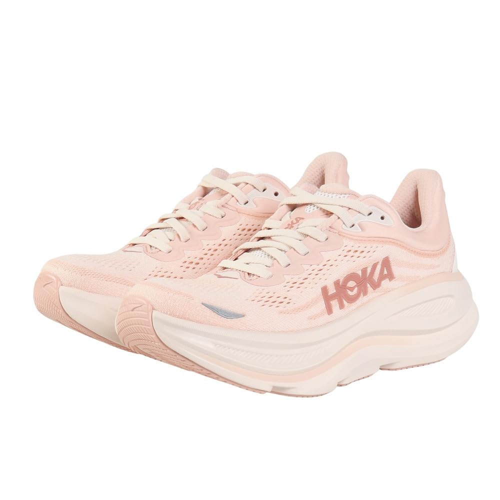 HOKA Bondi 9 Running Size Shoes, Rose, 1162012-RLTT, Women's 24.5