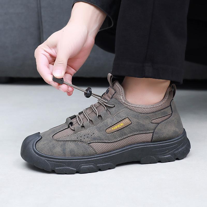Winter neue Herren Schneestiefel Schuhe Herren Samt warm rutschfest verschleißfest Bergsteigerschuhe vielseitige Dad-Schuhe