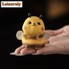 Purple Clay Cute Cartoon Little Bee Tea Pet Creative Flowerpot Landscaping Tea Figurine Play Toys Tea Statue Ornaments Craft