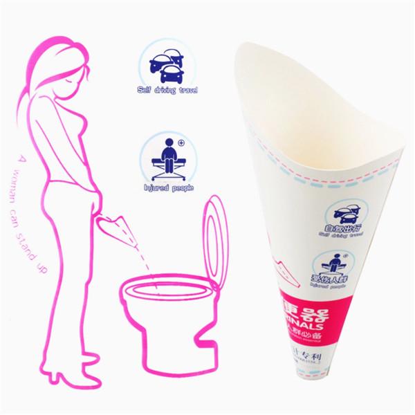Buy 10Pcs Disposable Female Funnel Women Stand Urinal Pee EP Paper