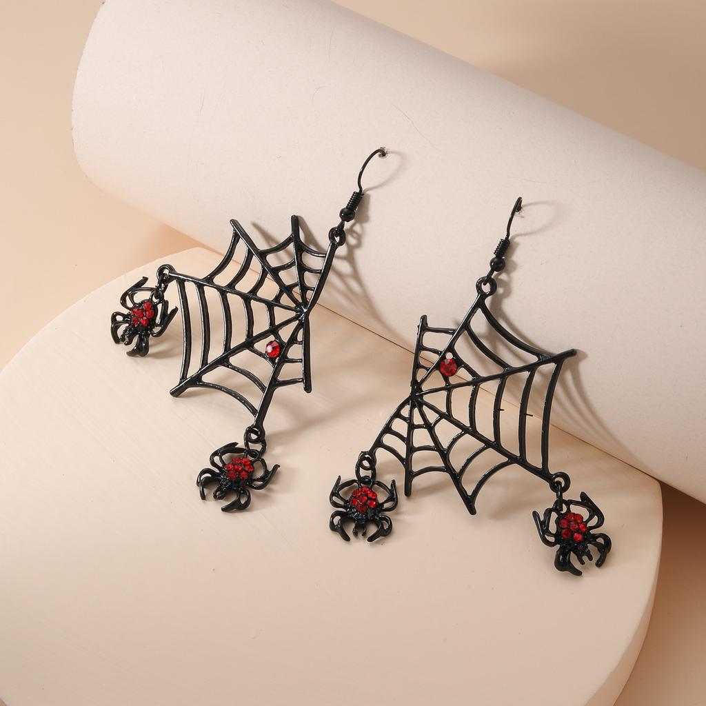 Kreativní náušnice pavouci Noční klub Exagerované zvířecí náušnice Gotické náušnice Halloweenské dárky