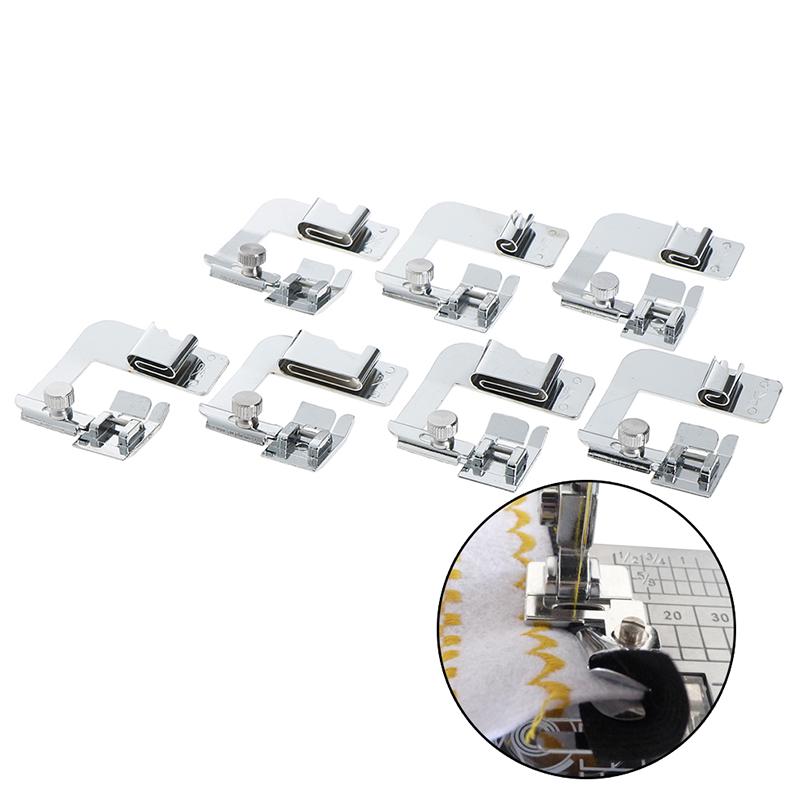 1 pcs Domestic Hemming Cloth Strip Presser Foot Sewing Machine Hemmer Rolled Hem 1 pcs Domestic Hemming Cloth Strip Presser Foot Sewing Machine Hemmer Rolled Hem