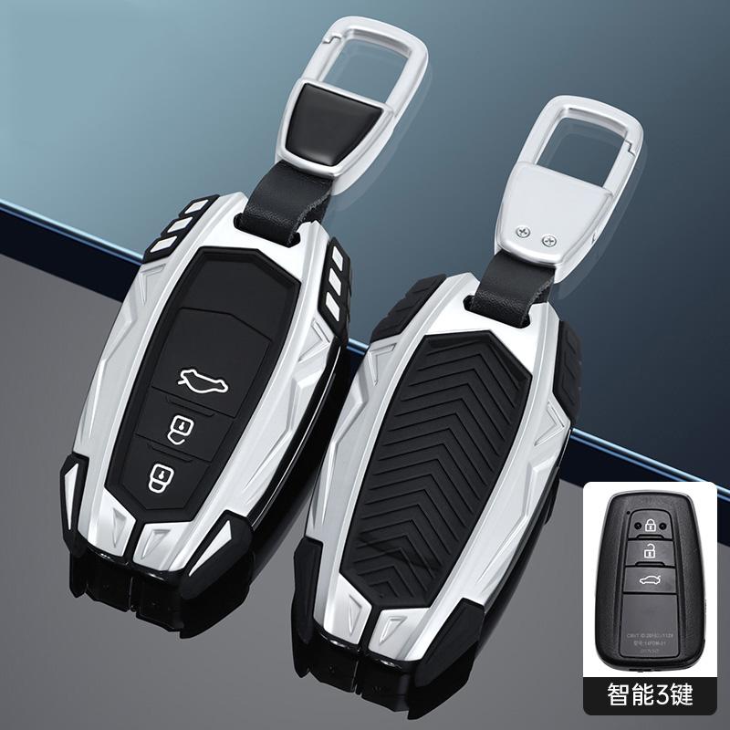 Car Key Fob Cover Case Holder Shell For Toyota Rav4  Hybryd Camry 70  Prado Corolla Sedan  Keychain Accessories