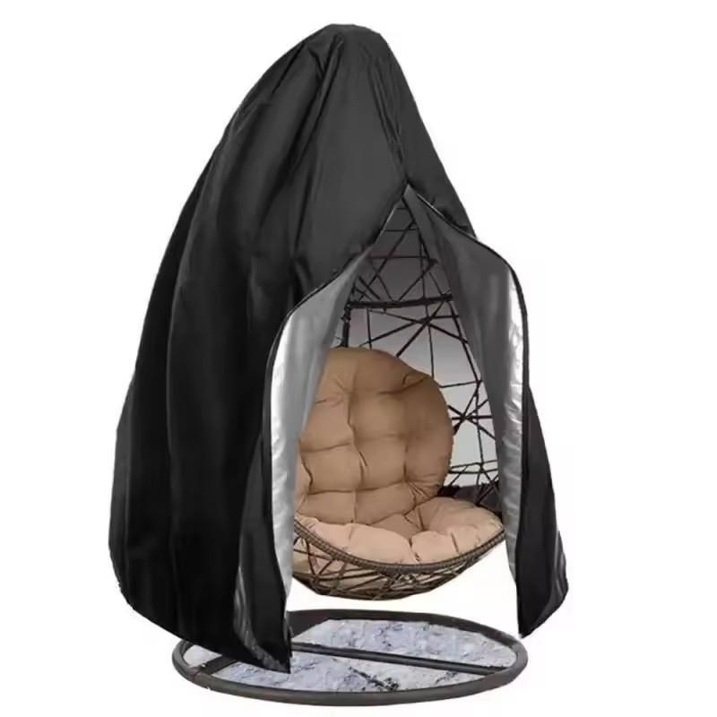 

Patio Hanging Egg Chair Cover Waterproof 210D Heavy Duty Single/Double Seat Cocoon Swing Egg Chair Covers Garden Dust Protector 115x190cm